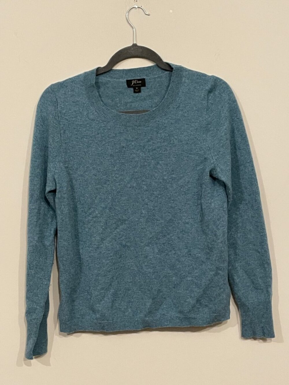 J.Crew Women’s 100% Cashmere Scoop Neck Sweater Sage Size Medium